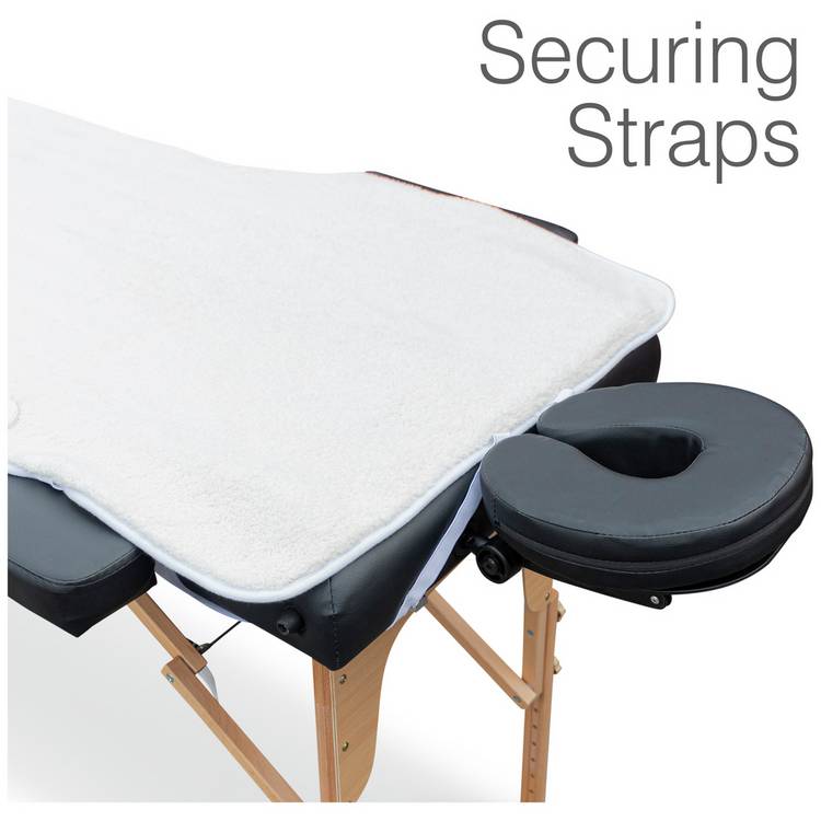 Rio massage table heated blanket with adjustable straps, UK version