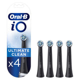 Oral-B iO™ Ultimate Clean Black Replacement Electric Toothbrush Heads 4 Pack GOODS Boots   