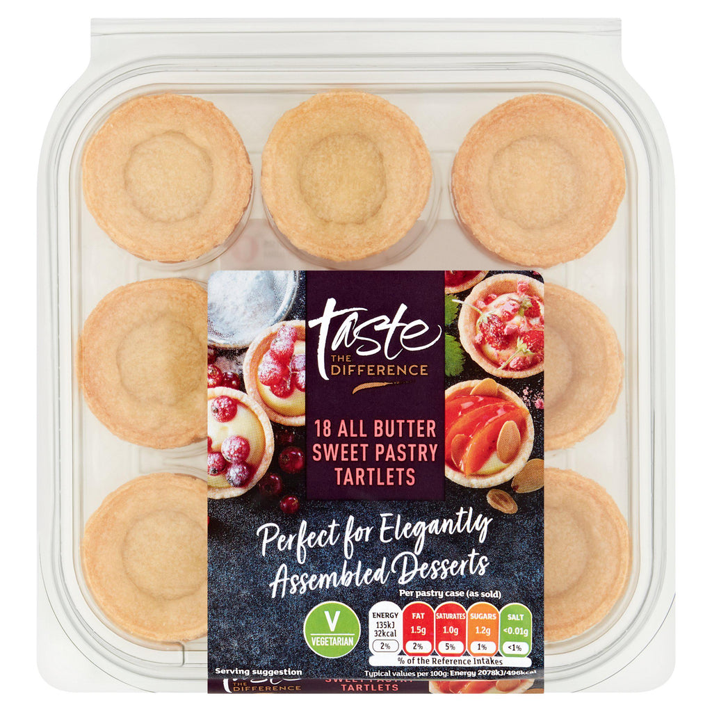 Sainsbury's Butter Sweet Pastry Tartlets, Taste the Difference x18 117g