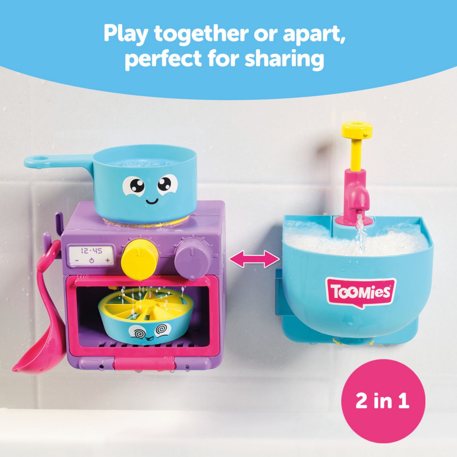 Toomies bubble and bake kitchen bath toy for toddlers (British brand)