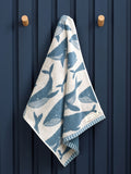 Blue Whale 100% cotton towel, imported from the UK