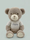Babyblooms Frankie Bear personalised white soft toy 38cm, UK version