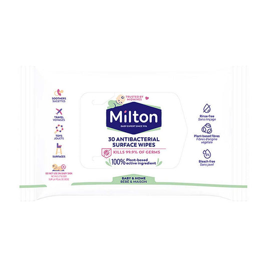 Milton Anti-Bacterial Surface Wipes x30 Toys & Kid's Zone Boots   
