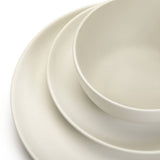 Habitat 12 piece stoneware dinner set white, UK version