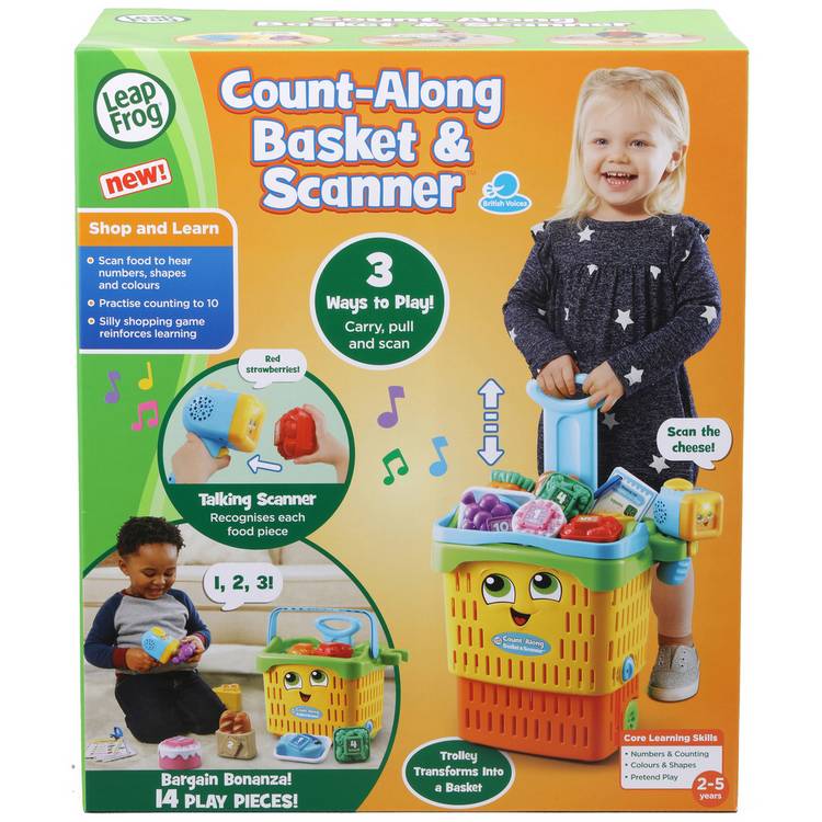 LeapFrog Count Along Basket Smart Scanner educational toy - British product