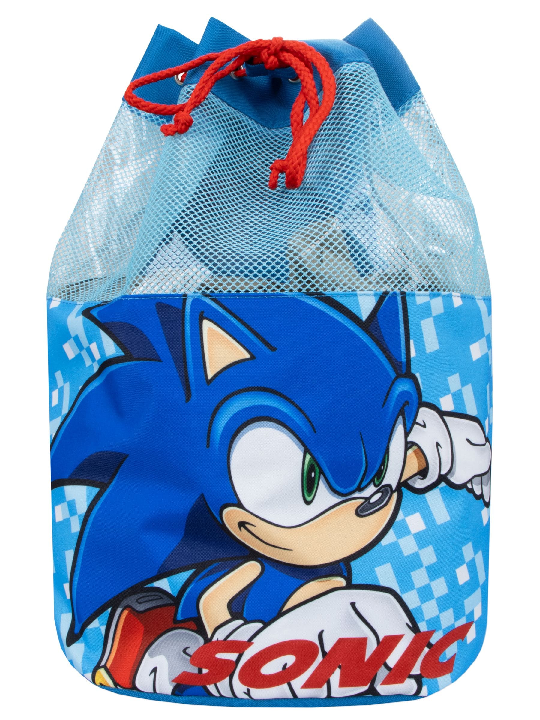 Sonic blue swim bag with drawstring 41cm (British brand)