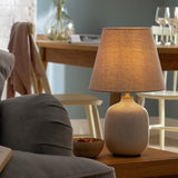 Argos Home Aquilla ceramic table lamp cream beige, imported from the UK
