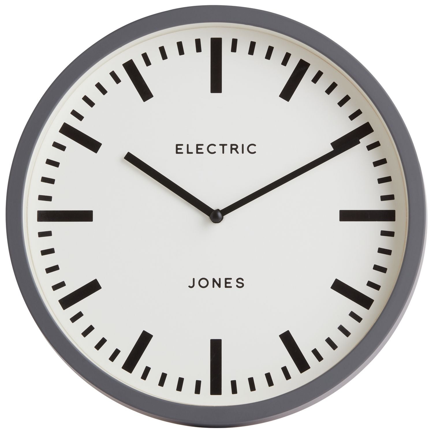 Jones wall clock grey, imported from the UK