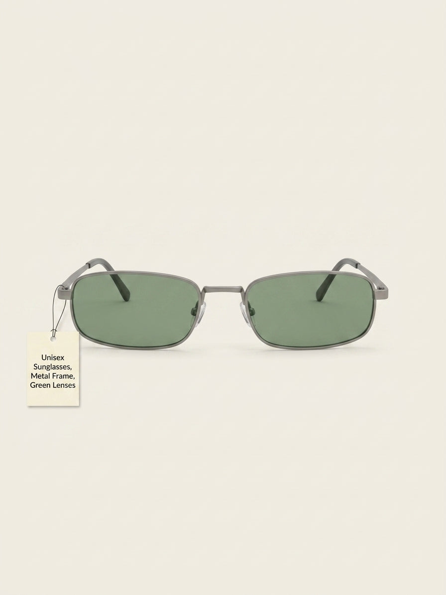 Prada rectangle-frame metal sunglasses PRB54S (British brand)