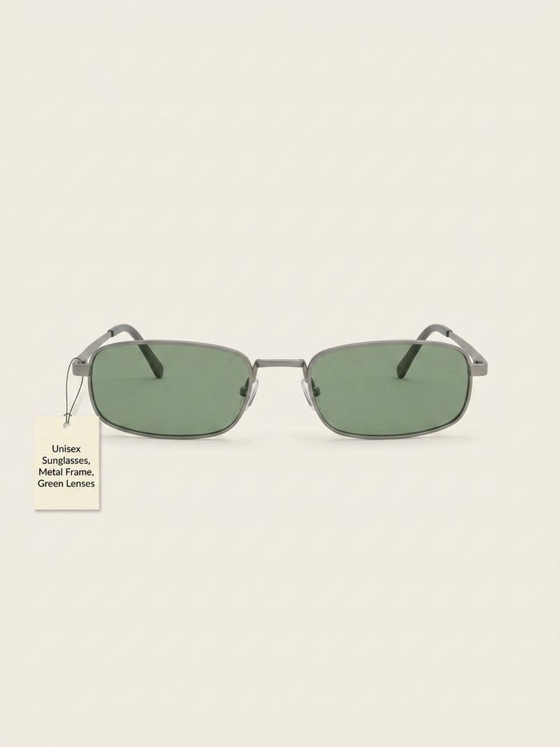 Prada rectangle-frame metal sunglasses PRB54S (British brand)