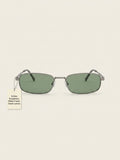 Prada rectangle-frame metal sunglasses PRB54S (British brand)