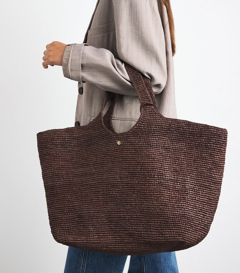 ANINE BING Lili raffia tote bag - British product