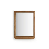 Habitat mango wood bathroom mirror with shelf 52x40cm - British product