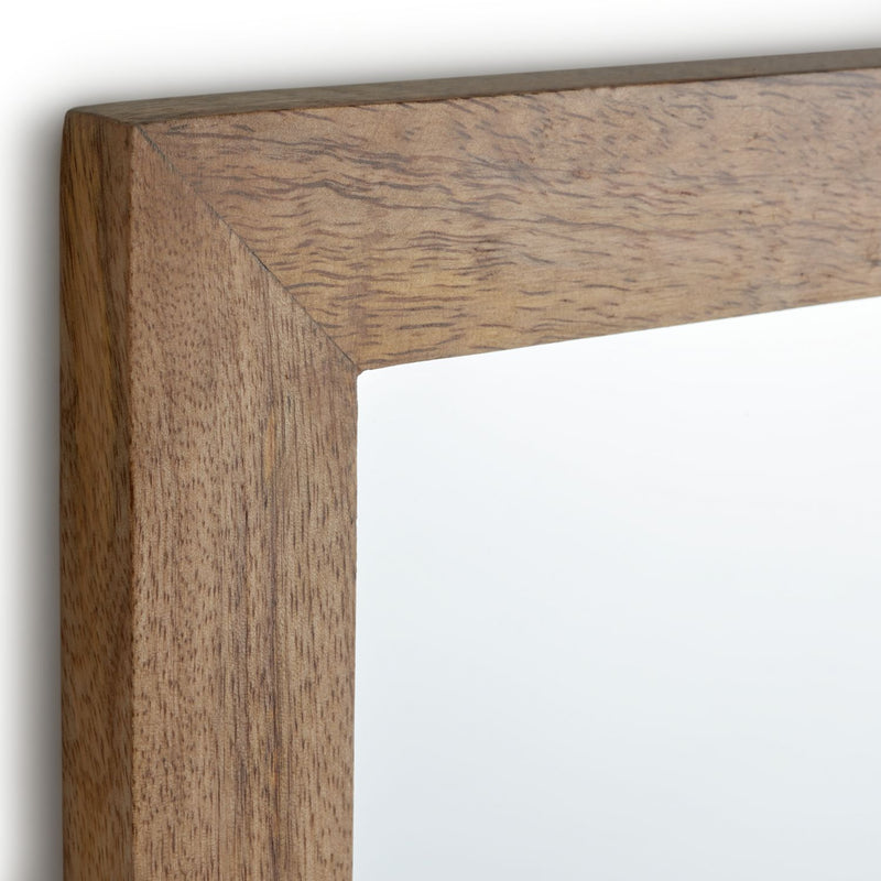 Habitat mango wood bathroom mirror with shelf 52x40cm - British product
