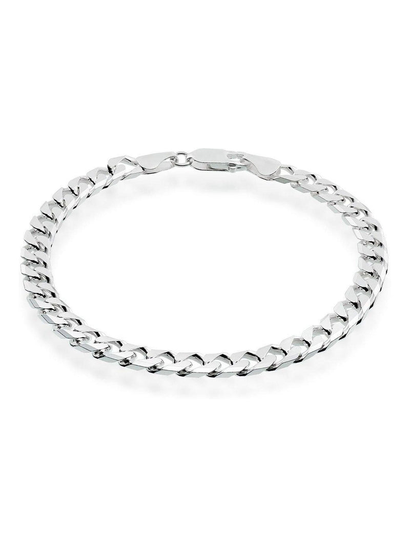 Sterling silver curb bracelet 20cm (British brand)