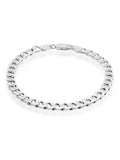 Sterling silver curb bracelet 20cm (British brand)