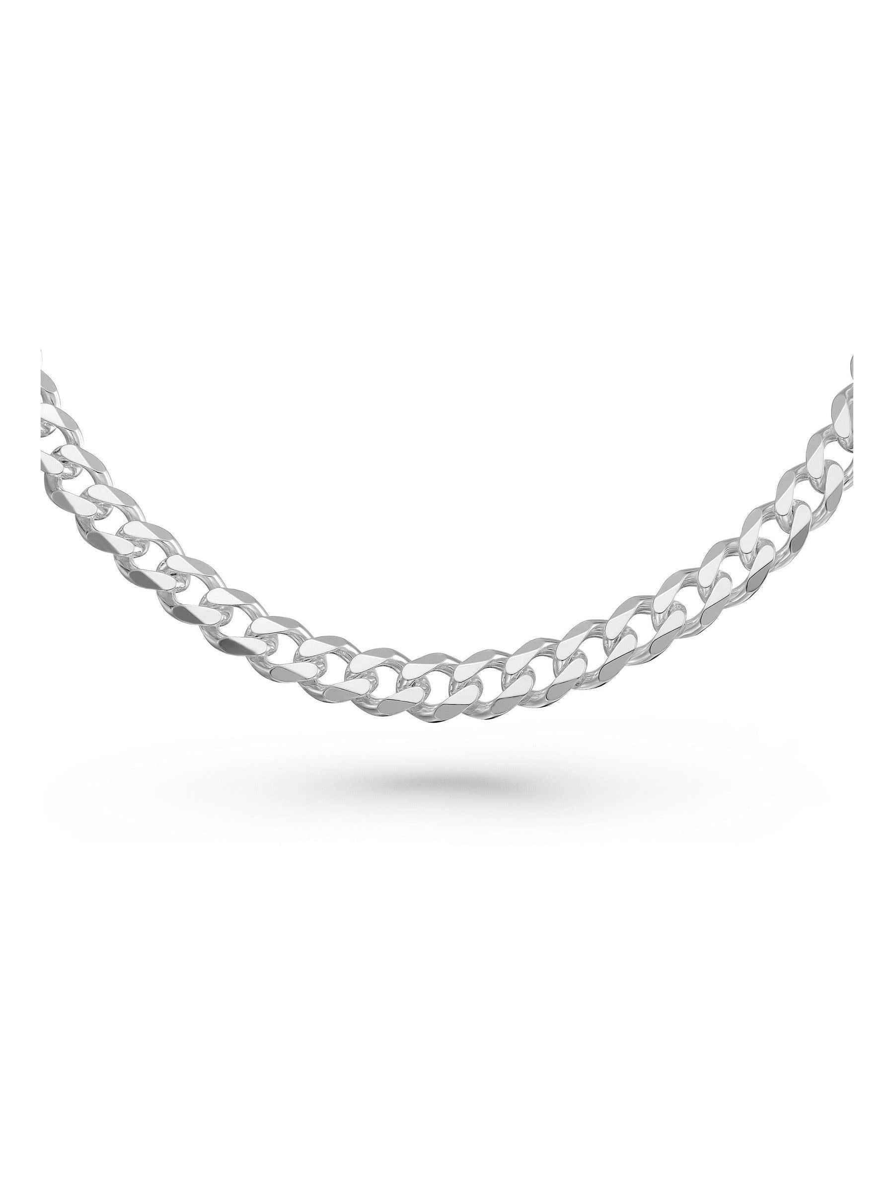 Sterling silver curb bracelet 20cm (British brand)