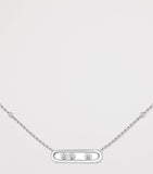 Messika Move Classique white gold diamond necklace, imported from the UK