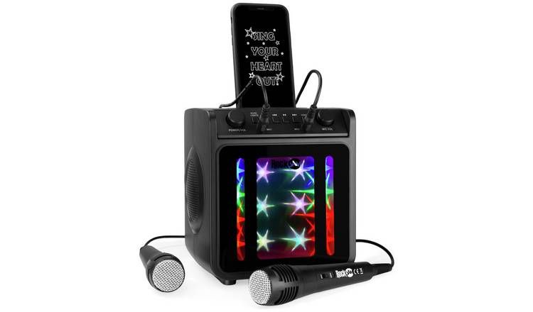 RockJam SingCube 10Watt Bluetooth Karaoke Machine - Two Mics GOODS Argos