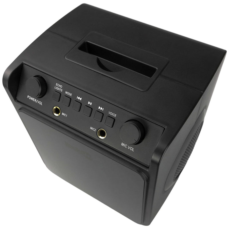 RockJam SingCube 10W Bluetooth karaoke machine with two mics - British product