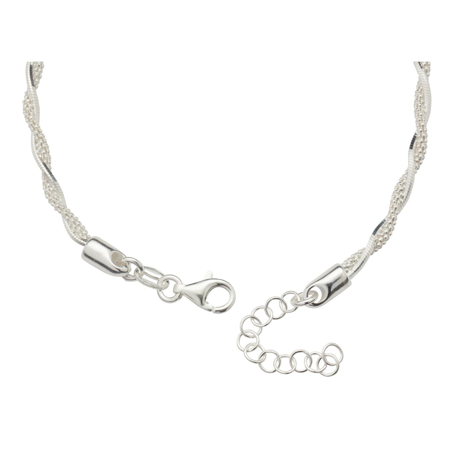 Revere sterling silver twisted chain bracelet 20cm, UK version