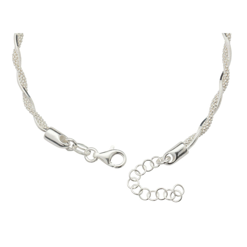 Revere sterling silver twisted chain bracelet 20cm, UK version