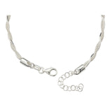 Revere sterling silver twisted chain bracelet 20cm, UK version