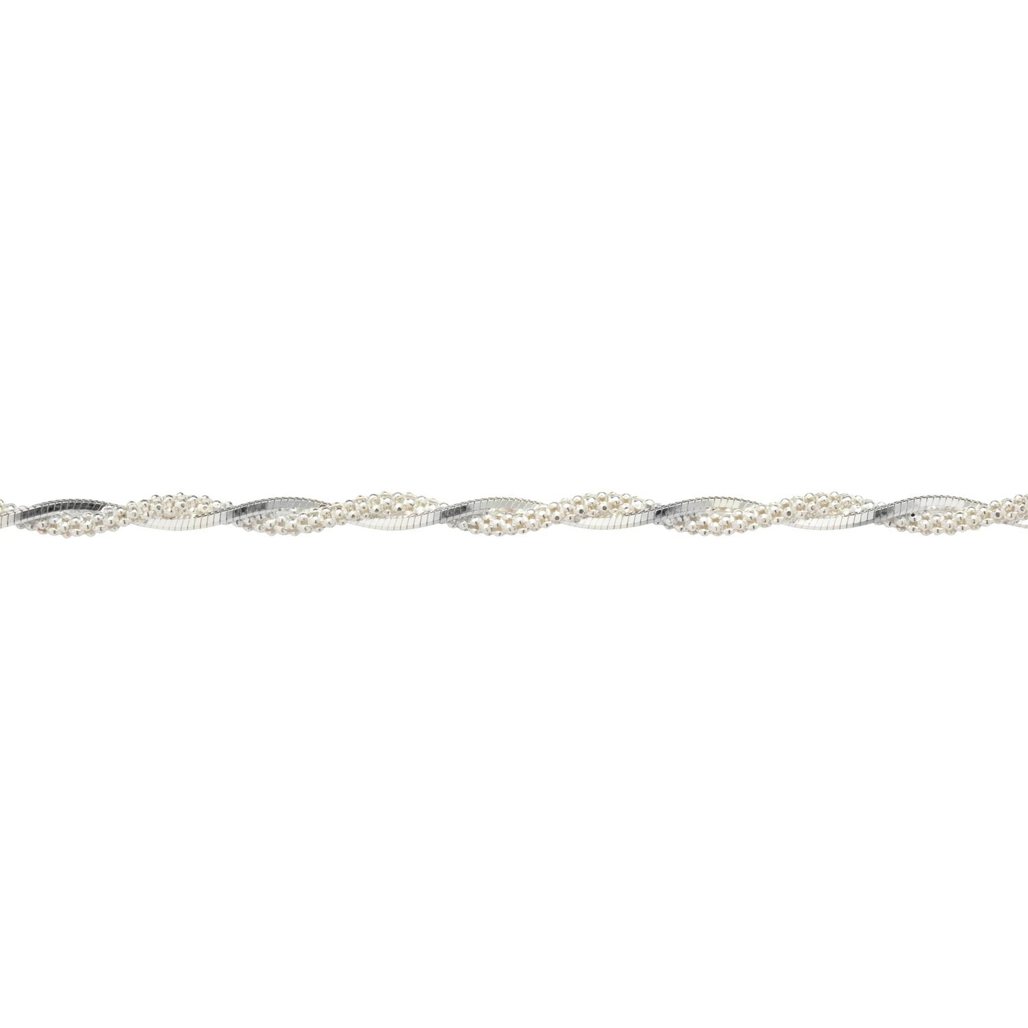 Revere sterling silver twisted chain bracelet 20cm, UK version