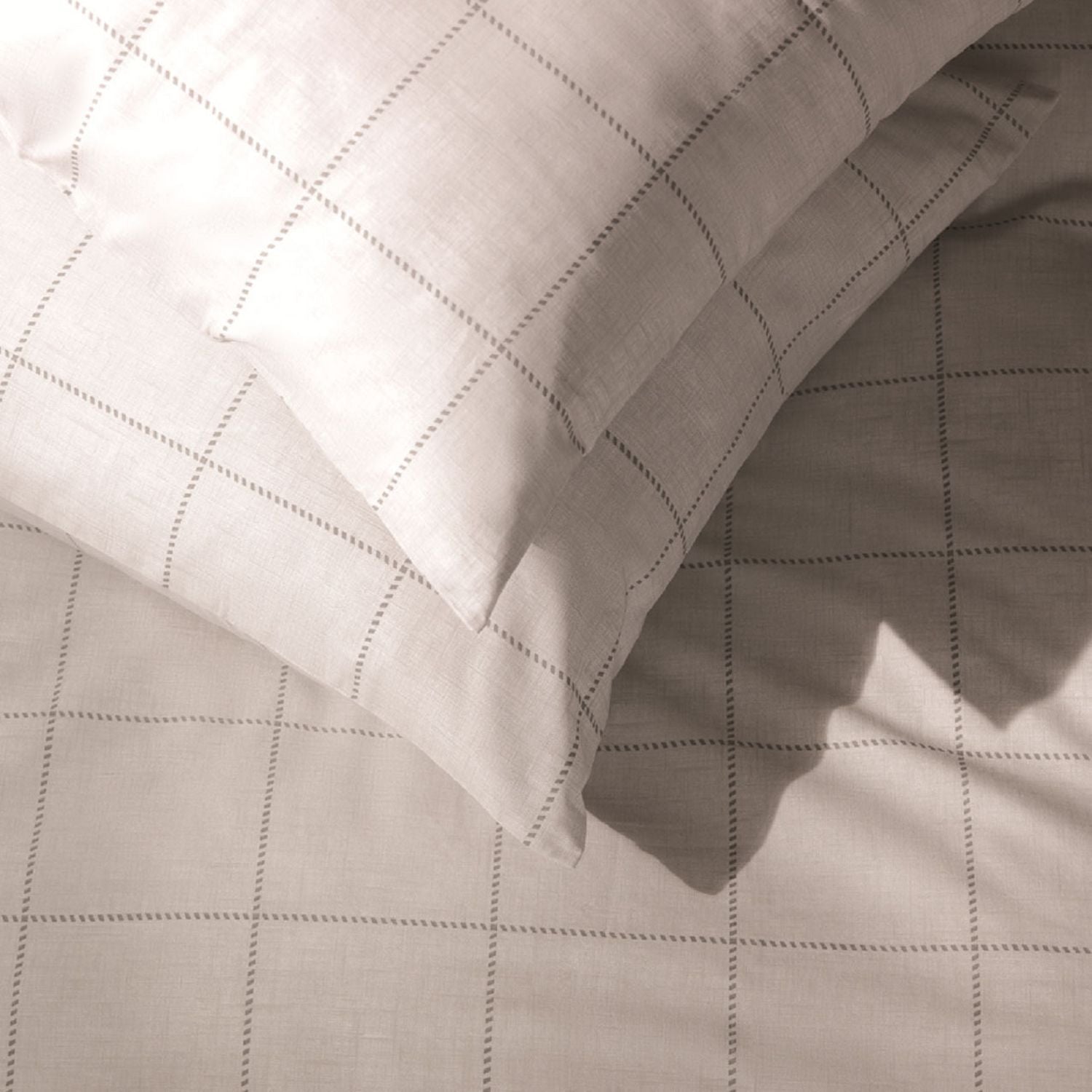 Habitat Country Grid Grey Bedding Set - Double
