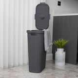 Addis dark grey slimline laundry basket 40L - British product