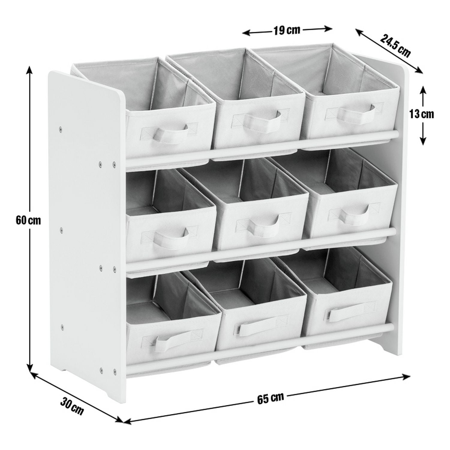 Argos Home 3 tier grey basket storage unit (British brand)