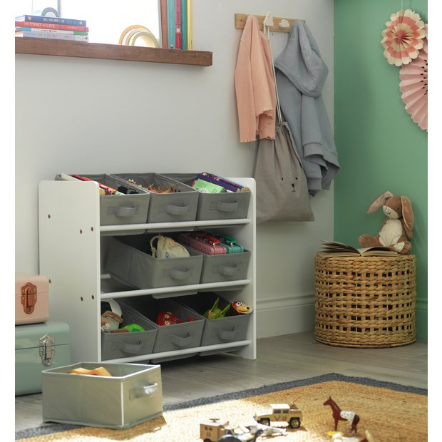 Argos Home 3 tier grey basket storage unit (British brand)