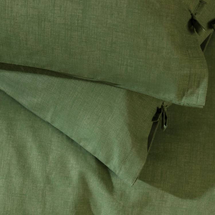 Habitat green cotton bedding set single - British product