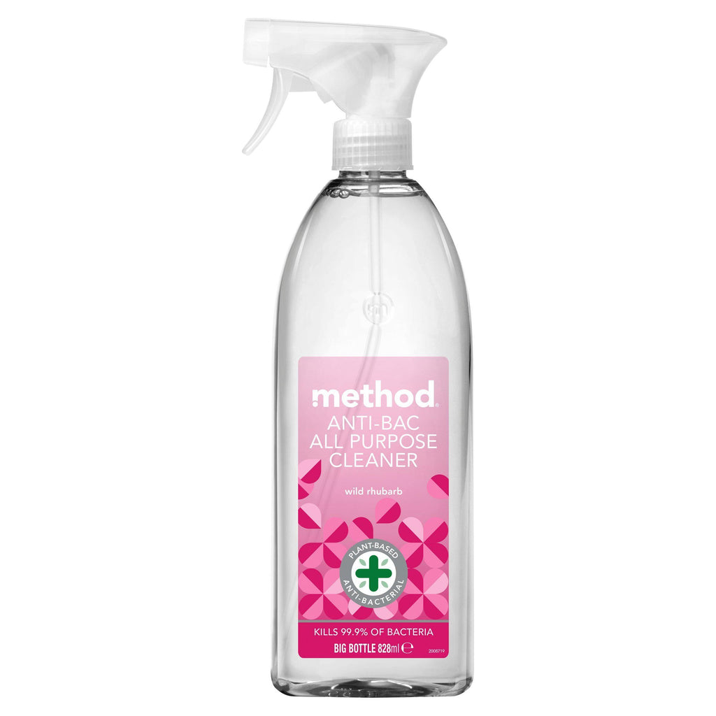 Method Anti-Bac Multi Surface Cleaner Spray, Wild Rhubarb, 828ml