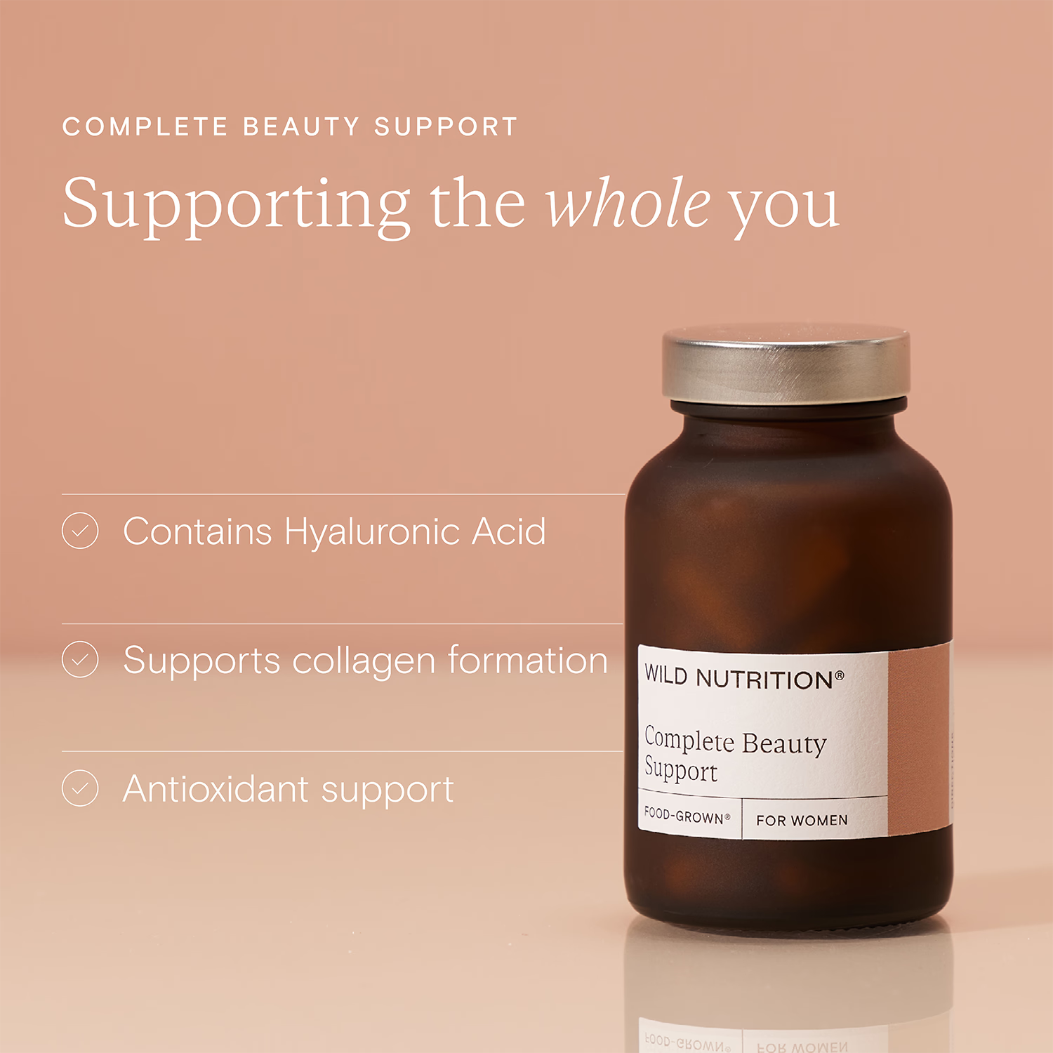 Wild Nutrition Complete Beauty Support supplement 60 capsules (British brand)