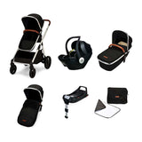 Ickle Bubba Eclipse i-size travel system with mercury car seat and isofix base jet black GOODS Boots   