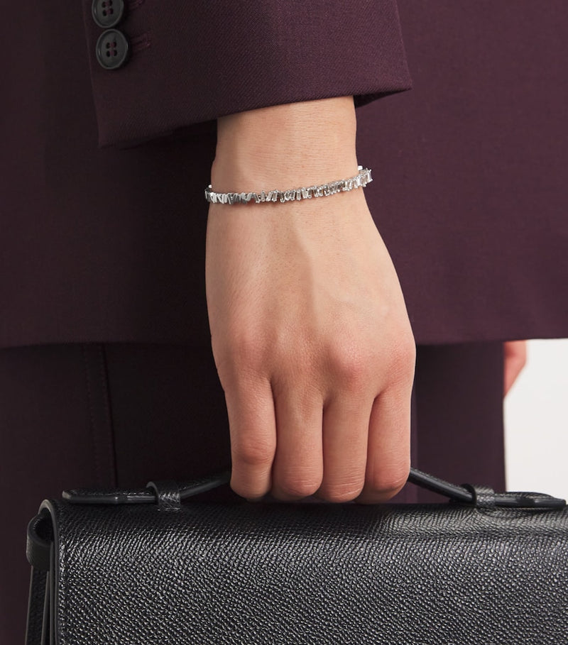 Suzanne Kalan white gold diamond bangle (British brand)