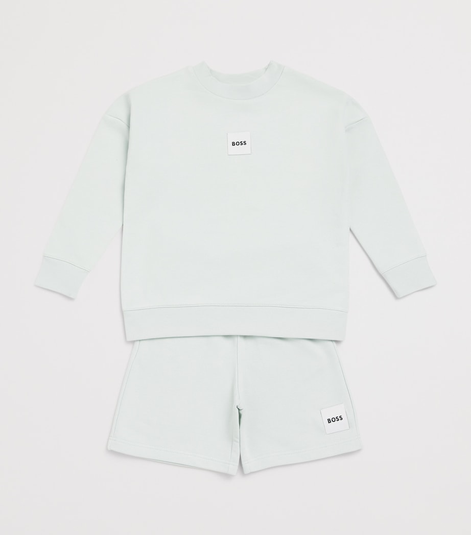 BOSS cotton-blend Bermuda shorts for children ages 4-16 years - British product