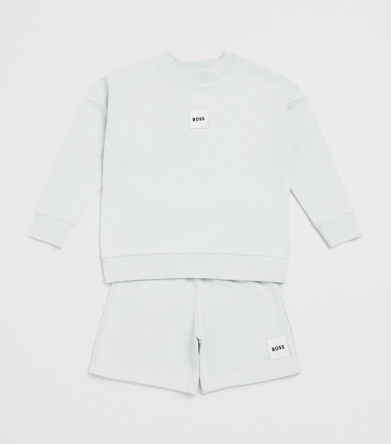 BOSS cotton-blend Bermuda shorts for children ages 4-16 years - British product