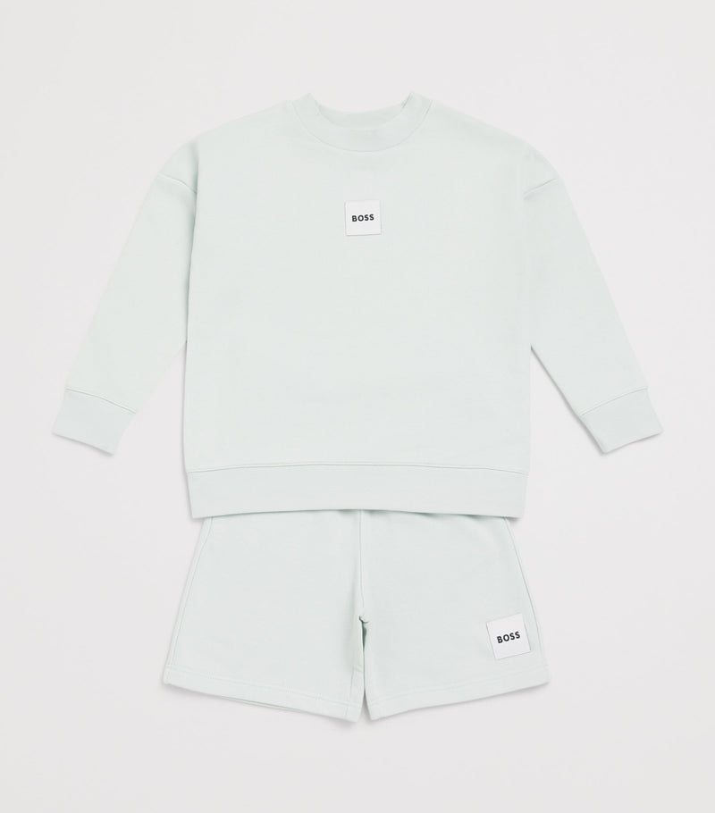 BOSS cotton-blend Bermuda shorts for children ages 4-16 years - British product