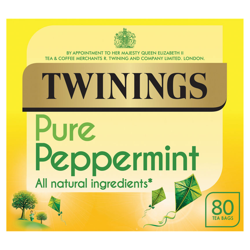 Twinings Pure Peppermint 80 Tea Bags GOODS ASDA   