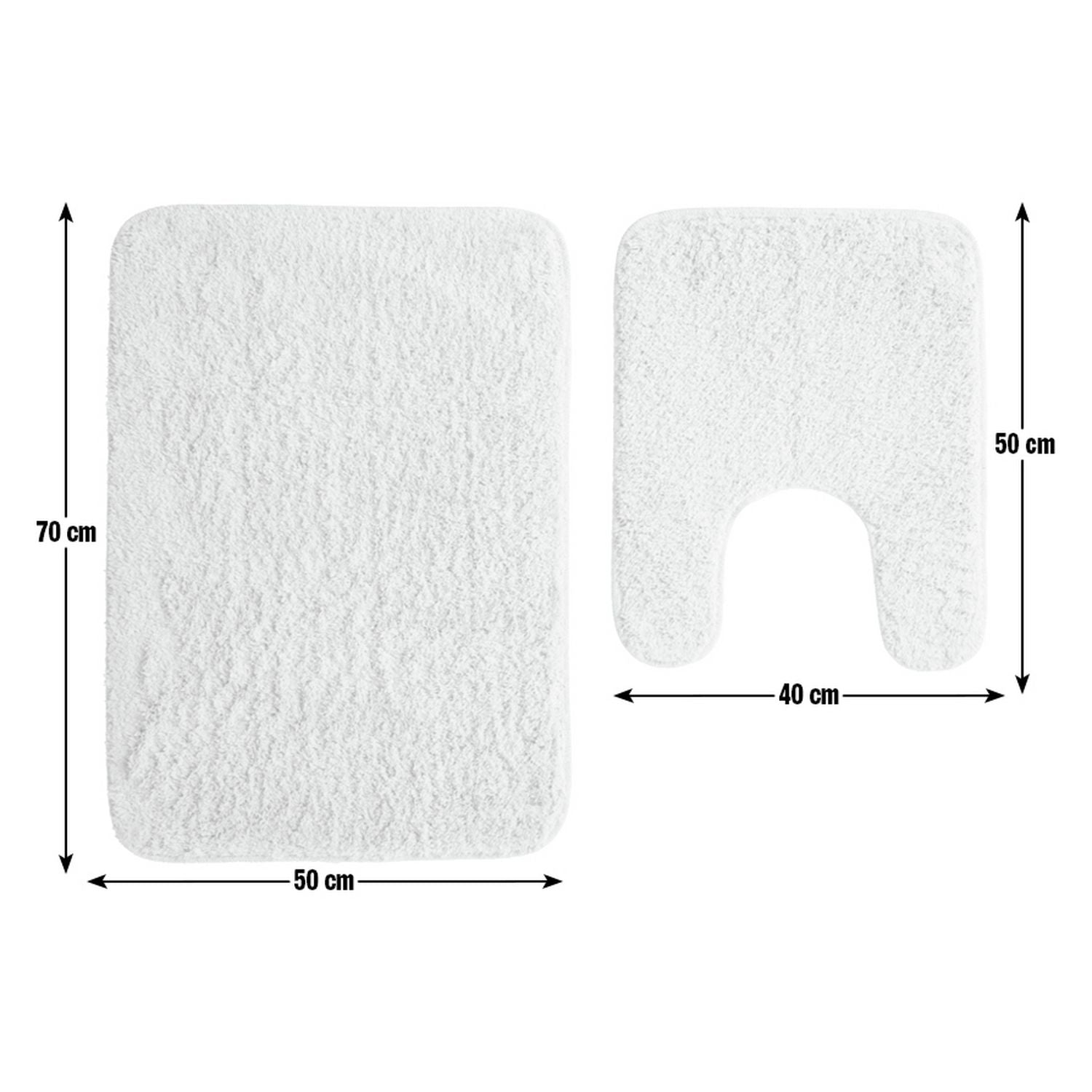 Argos Home Tufted Bath & Pedestal Mat Set - Cream
