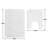 Argos Home Tufted Bath & Pedestal Mat Set - Cream
