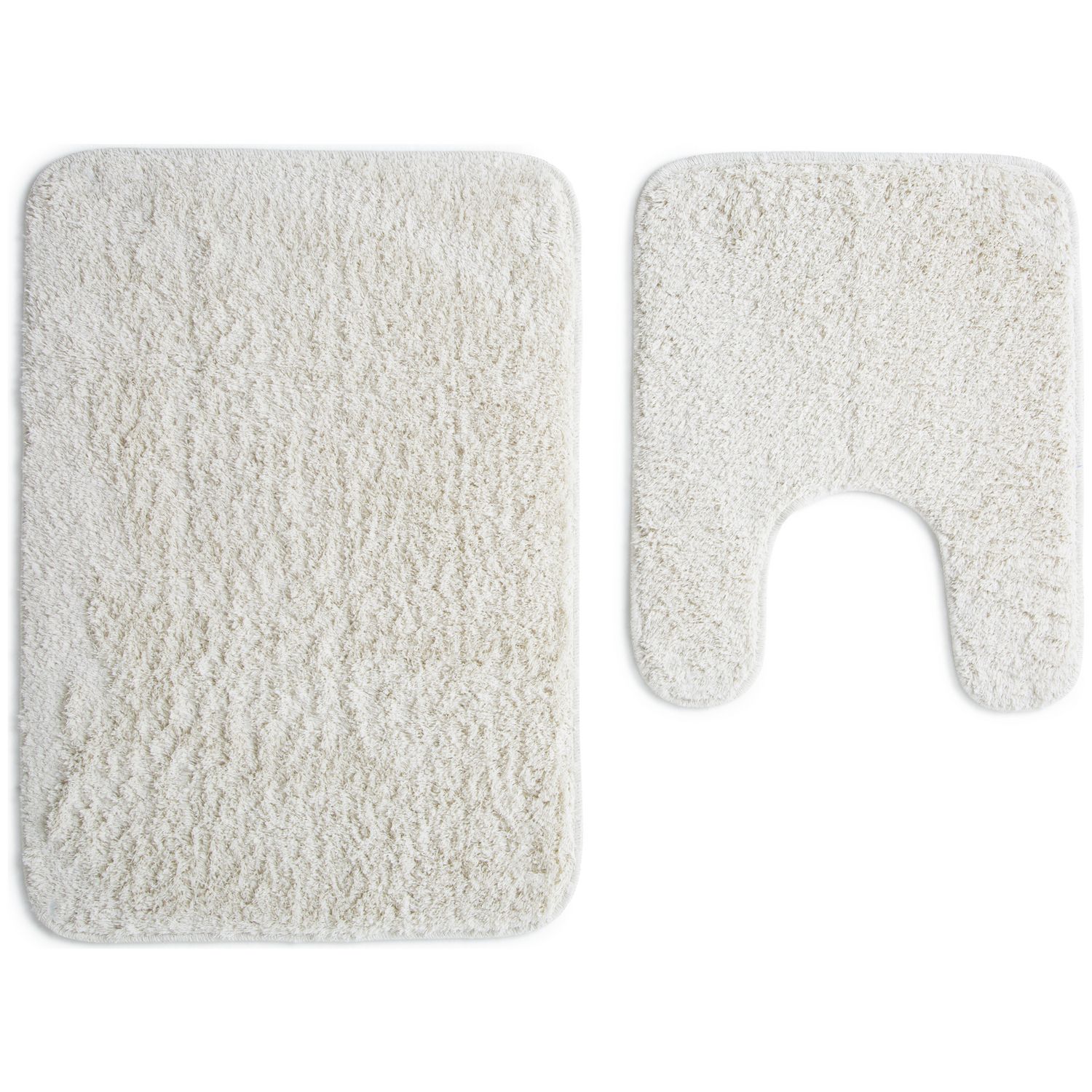 Argos Home Tufted Bath & Pedestal Mat Set - Cream