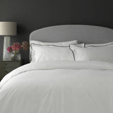 Habitat white Oxford edge bedding set single, imported from the UK