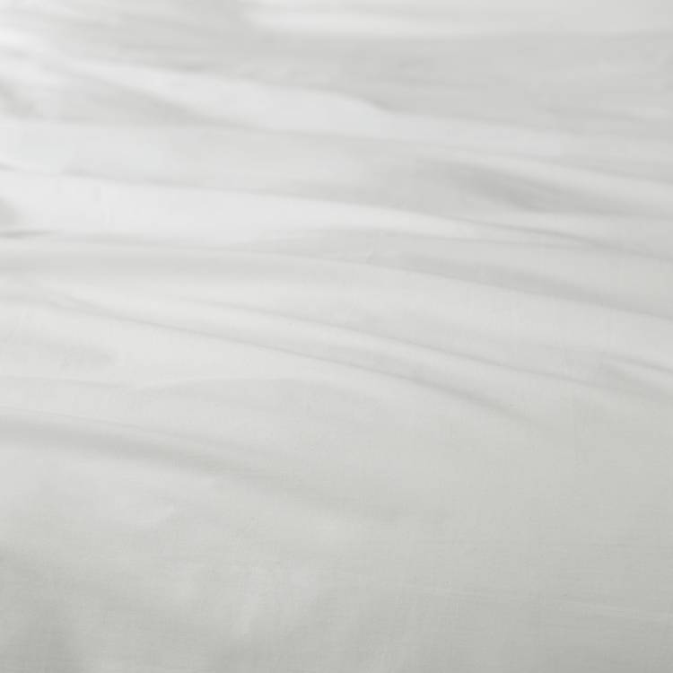 Habitat white Oxford edge bedding set single, imported from the UK