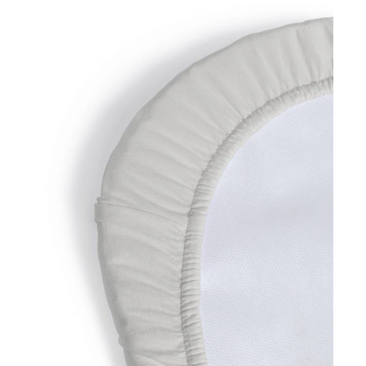 Habitat grey cotton jersey fitted sheets for Moses basket, imported from the UK