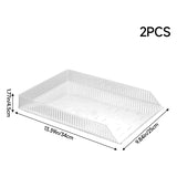 Livingandhome set of 2 cosmetic organisers clear PET, UK version