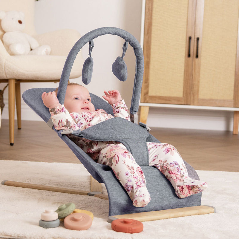 Red Kite Baya Grey baby bouncer, imported from the UK