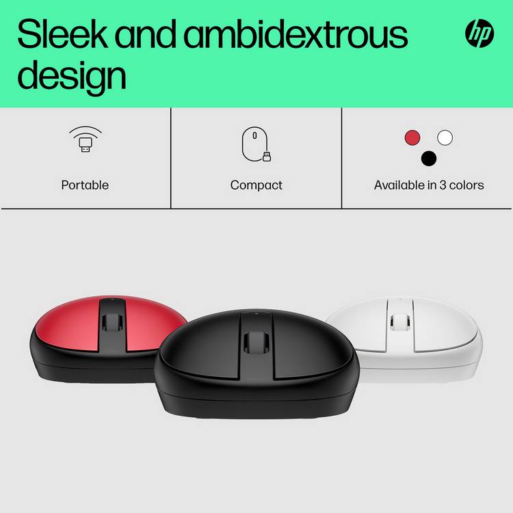 HP 240 Bluetooth wireless mouse black (British brand)